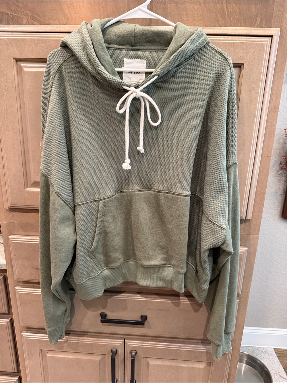 Aerie Relaxed Olive Green Women's Hooded Pullover